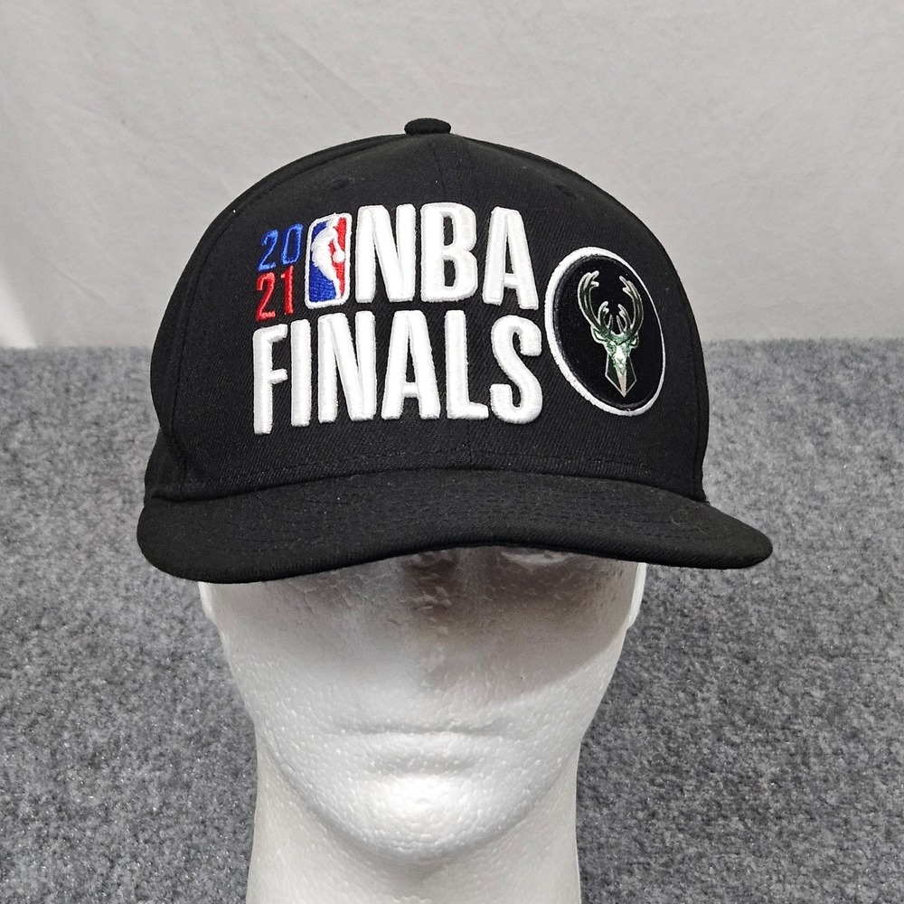 Milwaukee Bucks 2021 NBA FInals Hat New Era Black Snapback 9FIFTY Cap Streetwear